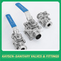 Hygienic Welding Three Piece Non-retention Ball Valve